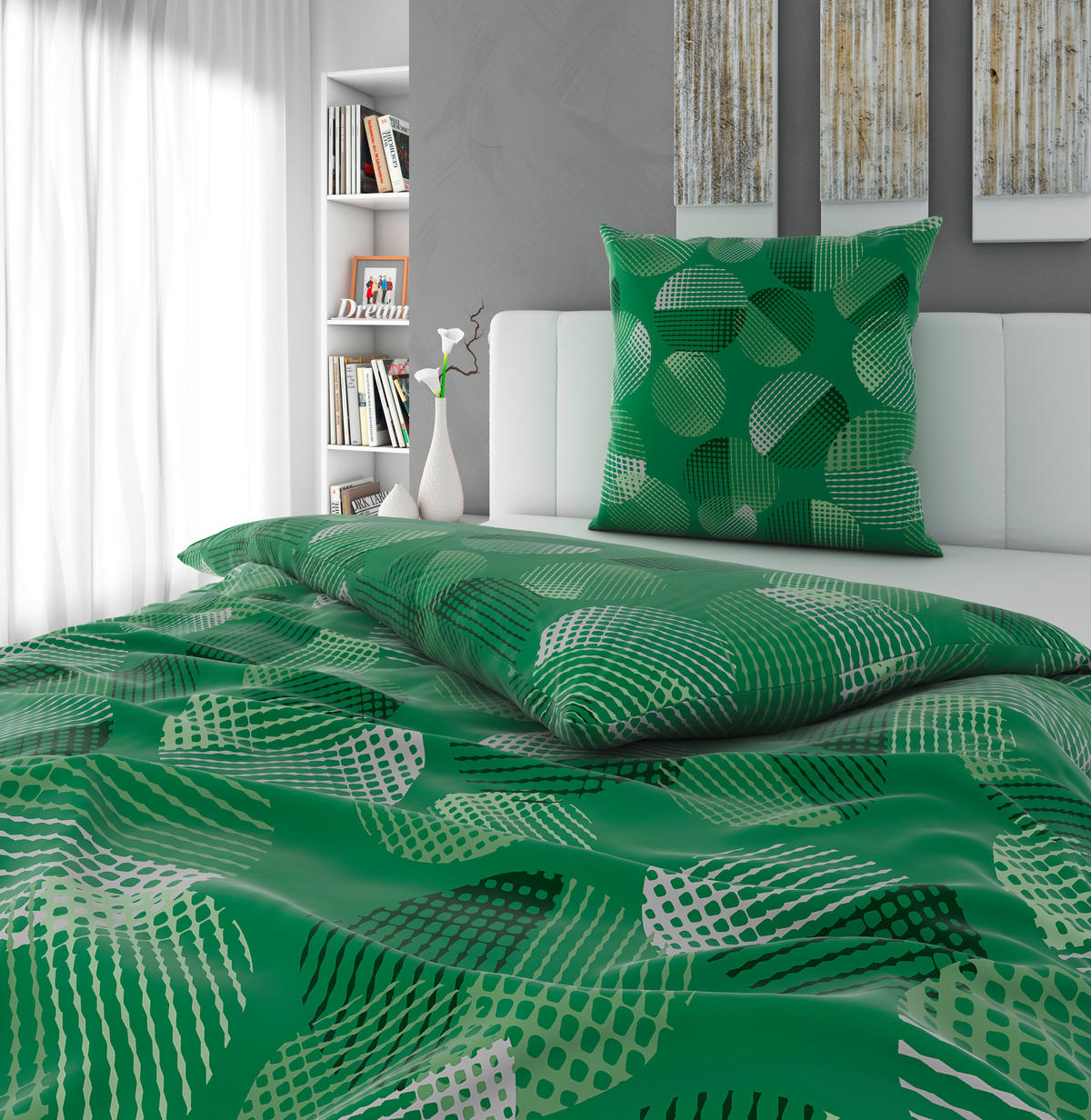 BETTWÄSCHE Satin 135/200 cm  - Silberfarben, Basics, Textil (135/200cm) - Novel