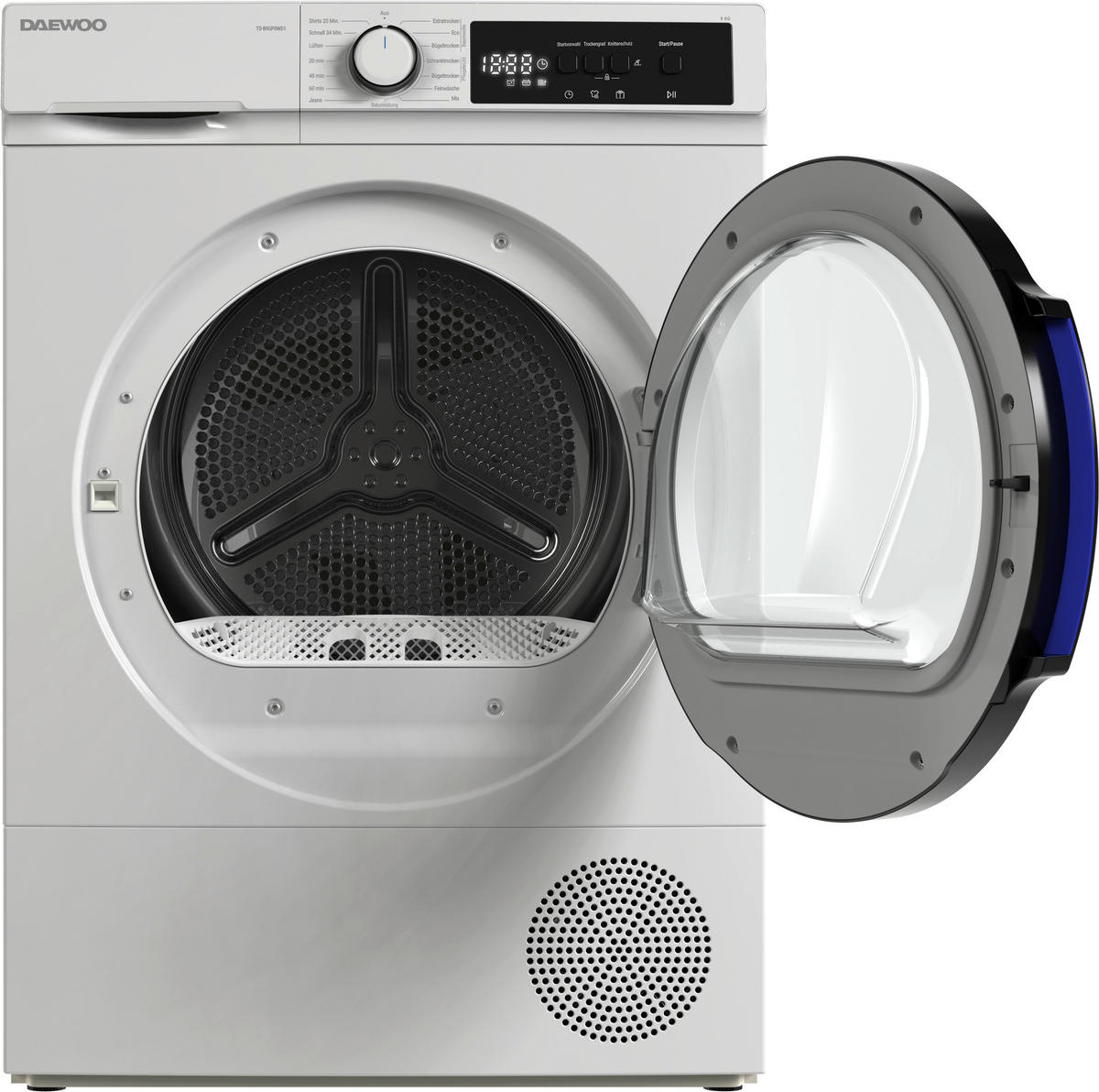 WÄRMEPUMPENTROCKNER TD-B0GP1WD0-DE  - Weiß, Basics, Glas/Kunststoff (59.6/84.5/60.9cm) - Daewoo