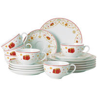 KAFFEESET Multicolor Christmas Love 18-teilig  - Multicolor, Basics, Keramik (24,2/33,9/25cm) - Hutschenreuther