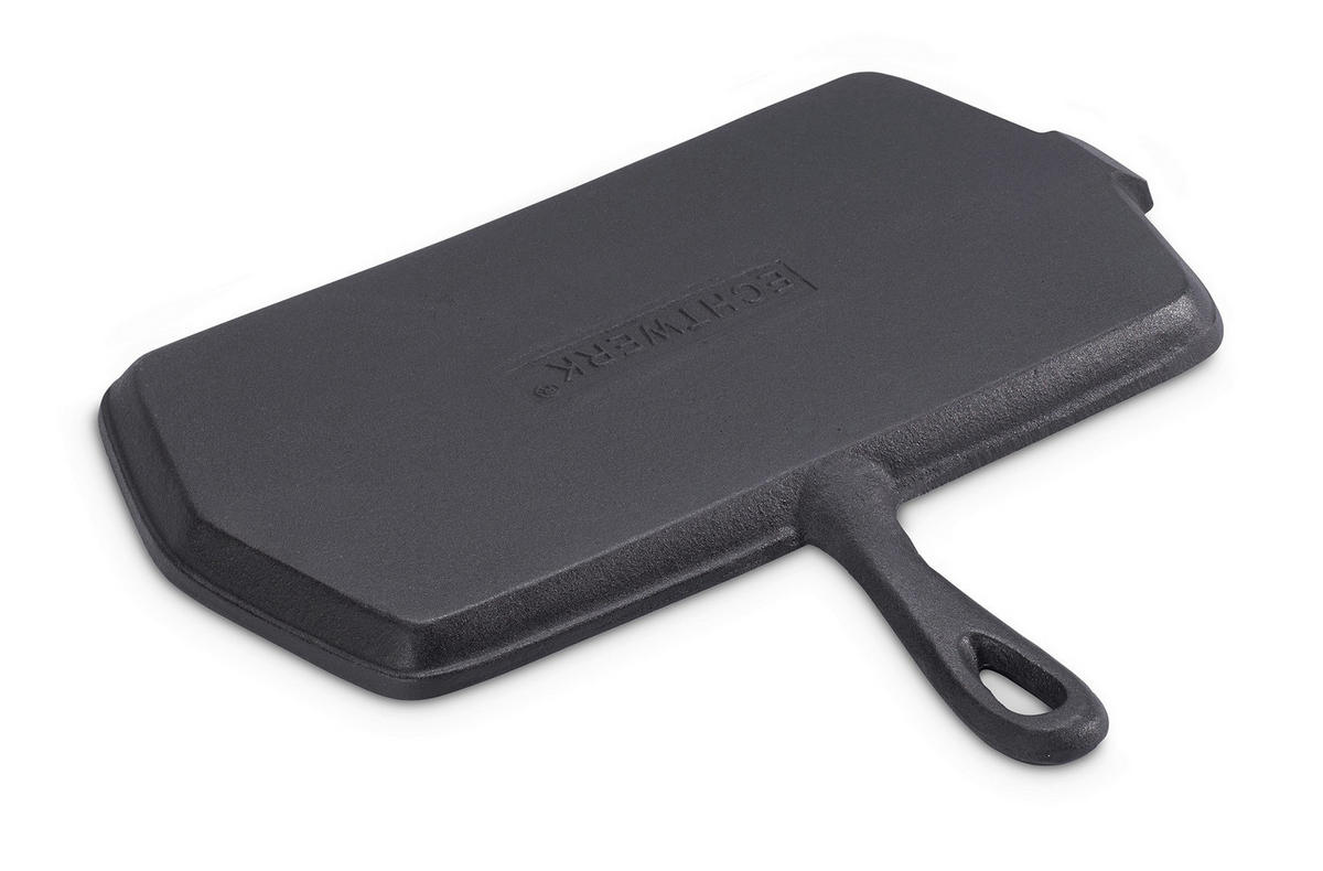 GRILLPFANNE  - Schwarz, Basics, Metall (34/30,5/2cm) - Echtwerk