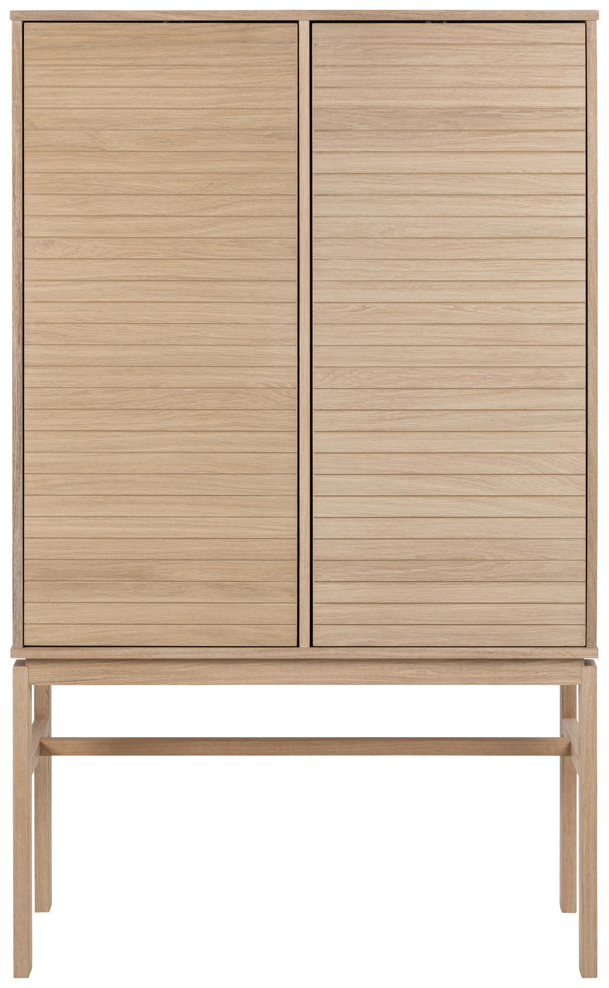 VISOKA KOMODA, barve hrasta  - barve hrasta/bela, Design, leseni material/les (90,8/150/40cm) - Livetastic