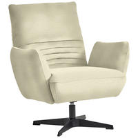 SESSEL in Chenille Creme  - Creme/Schwarz, Design, Textil/Metall (60/94/86cm) - Dieter Knoll