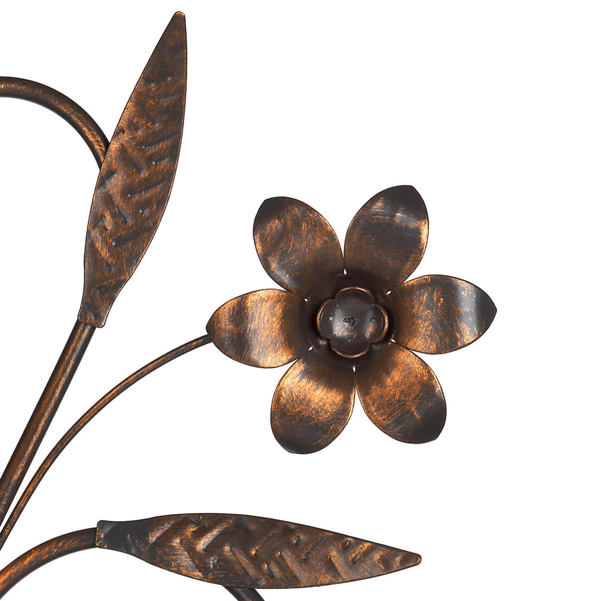 WANDLEUCHTE 35/47/25 cm   - Bronzefarben, KONVENTIONELL, Glas/Metall (35/47/25cm)