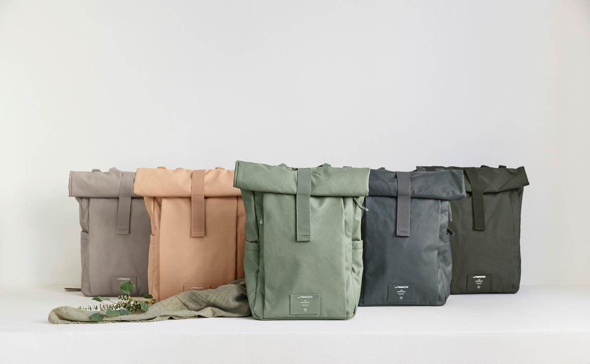 WICKELRUCKSACK  - Salbeigrün, Basics, Textil (29/14,5/42cm) - Lässig