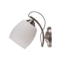 STENSKA SVETILKA   40 W///230 V/E27 - barve kroma/bela, Konvencionalno, kovina (19/22/12cm)