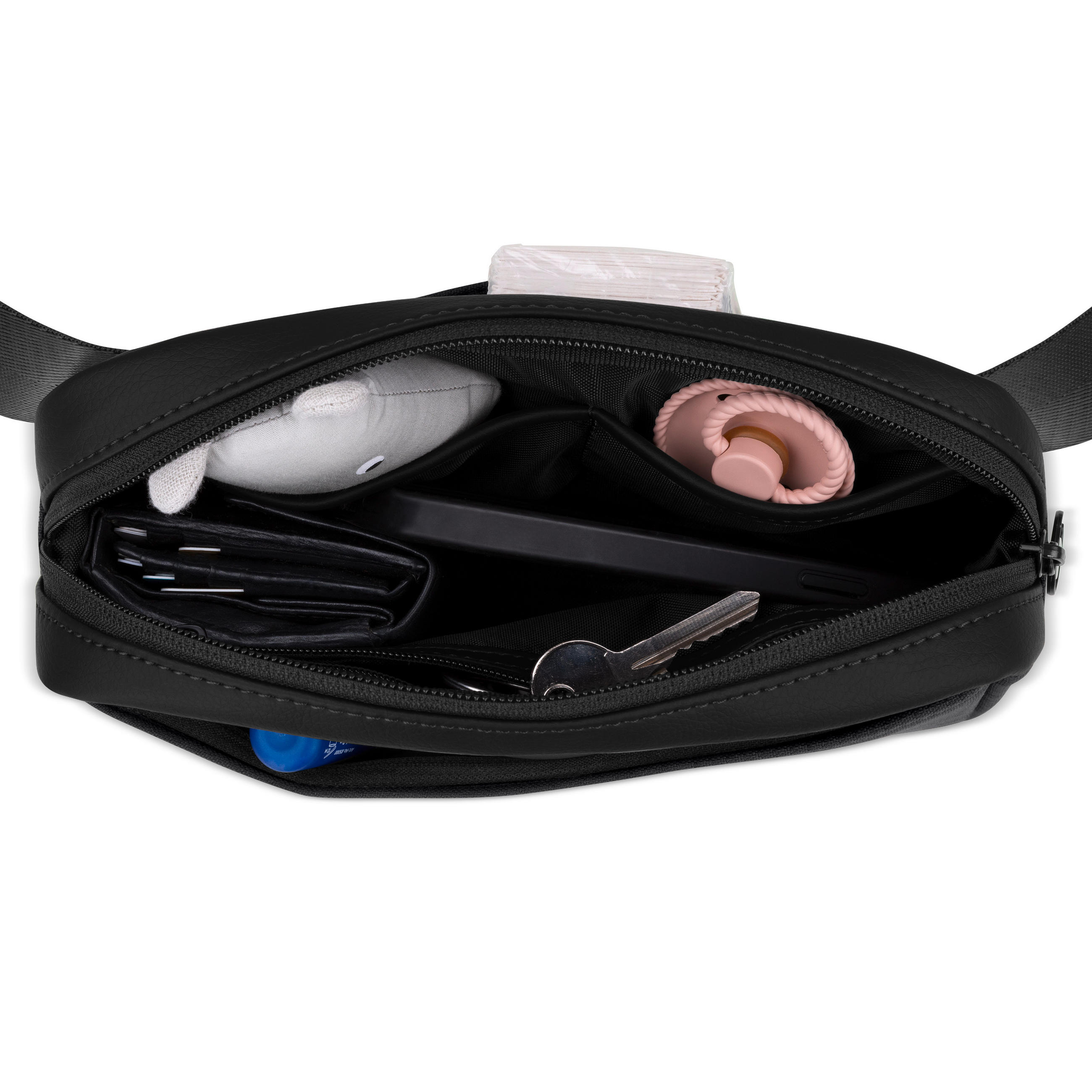 SCHULTERTASCHE Hip Bag  - Schwarz, Basics, Textil (6/22,5/15cm) - ABC Design
