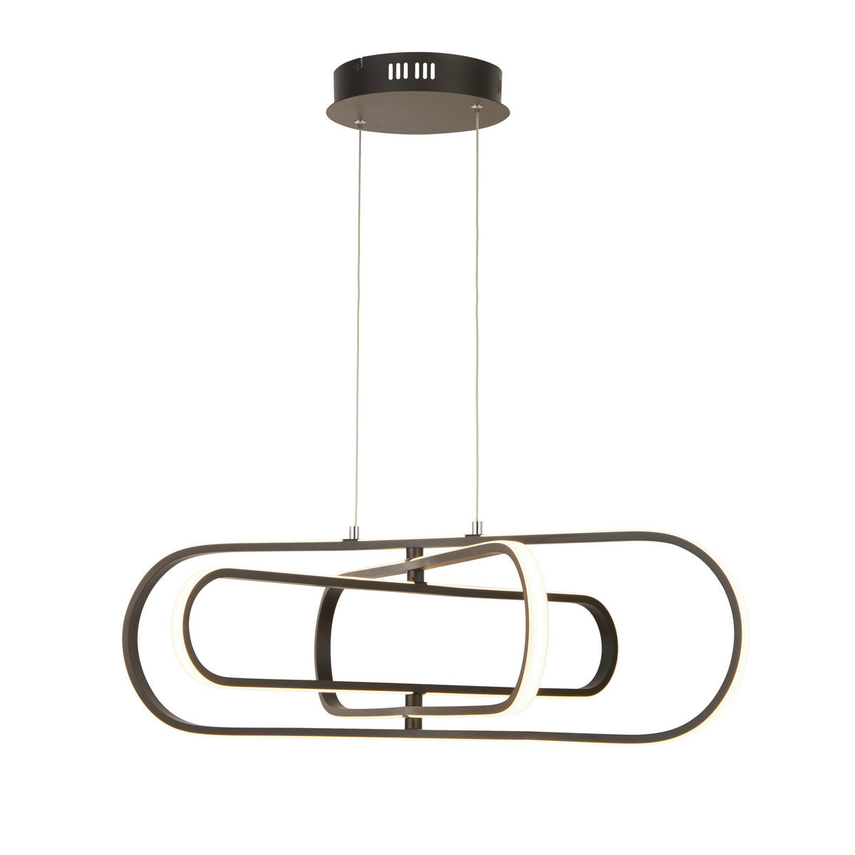 LED-PENDELLAMPA Clip 120/80/74,5 cm  - vit/svart, Design, metall/plast (120/80/74,5cm)