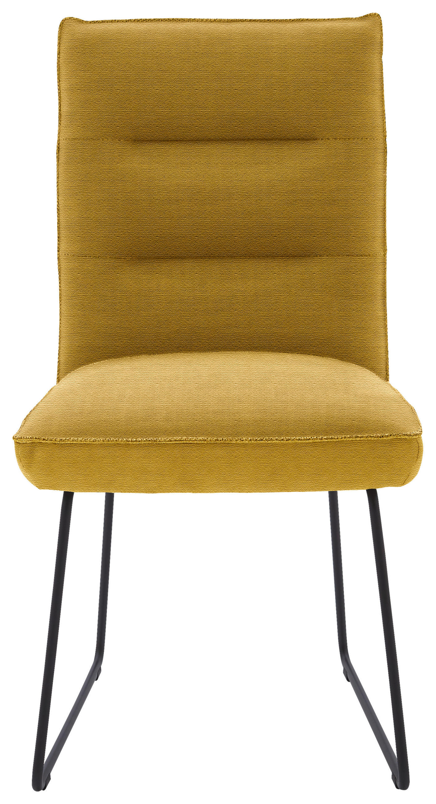 STUHL - Gelb/Schwarz, Design, Textil/Metall (49/93/59cm) - Dieter Knoll
