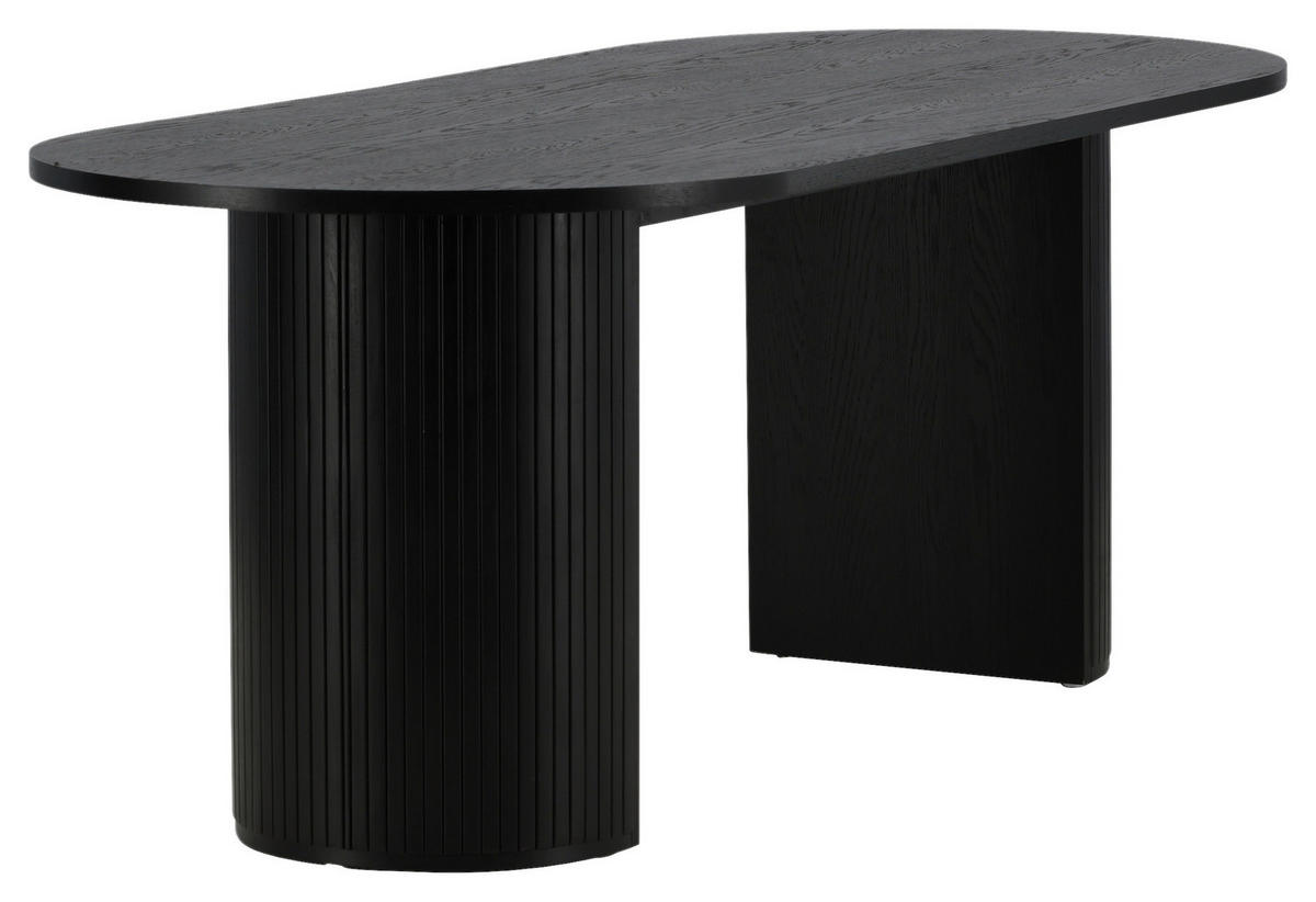 ESSTISCH in Holzwerkstoff, Holz 200/90/75 cm  - Schwarz, Design, Holz/Holzwerkstoff (200/90/75cm) - Livetastic