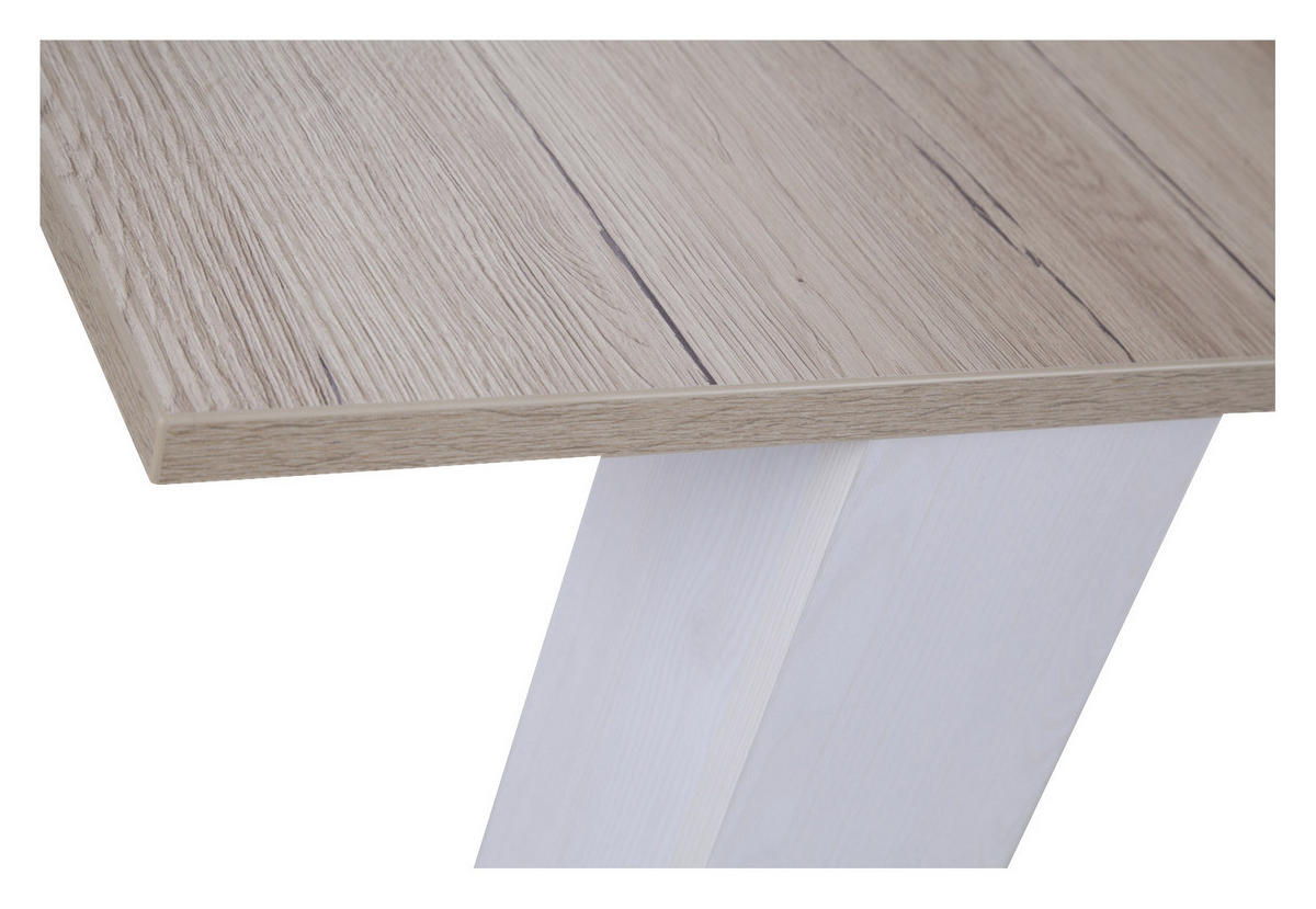 ESSTISCH Eichefarben, Lärchefarben rechteckig  ausziehbar  - Eichefarben/Lärchefarben, Design, Holzwerkstoff (160/90/75cm) - MID.YOU