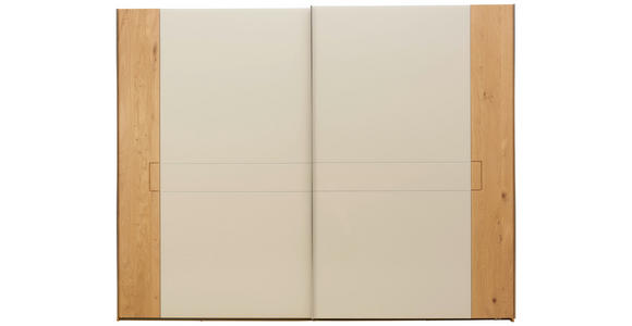 SCHWEBETÜRENSCHRANK in Eichefarben, Champagner - Champagner/Eichefarben, KONVENTIONELL, Holz/Holzwerkstoff (280/223/68cm) - Dieter Knoll