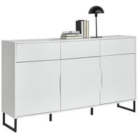SIDEBOARD 169/95/38 cm  in Weiss  - Weiss/Schwarz, Konventionell, Holzwerkstoff/Metall (169/95/38cm) - Hom`in