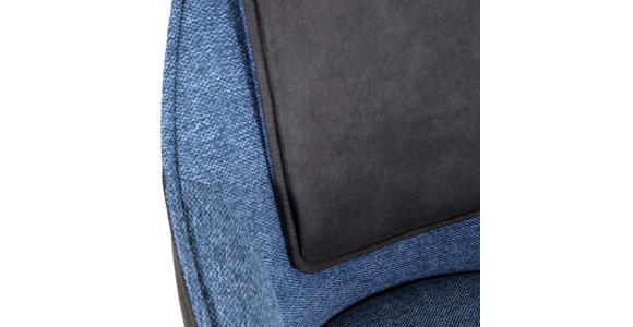 ARMLEHNSTUHL in Flachgewebe - Blau/Eichefarben, Design, Holz/Textil (62/84/56cm) - Landscape