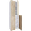 AKTENSCHRANK 70/220/39 cm  - Weiss/Sonoma Eiche, Design, Holzwerkstoff (70/220/39cm) - MID.YOU
