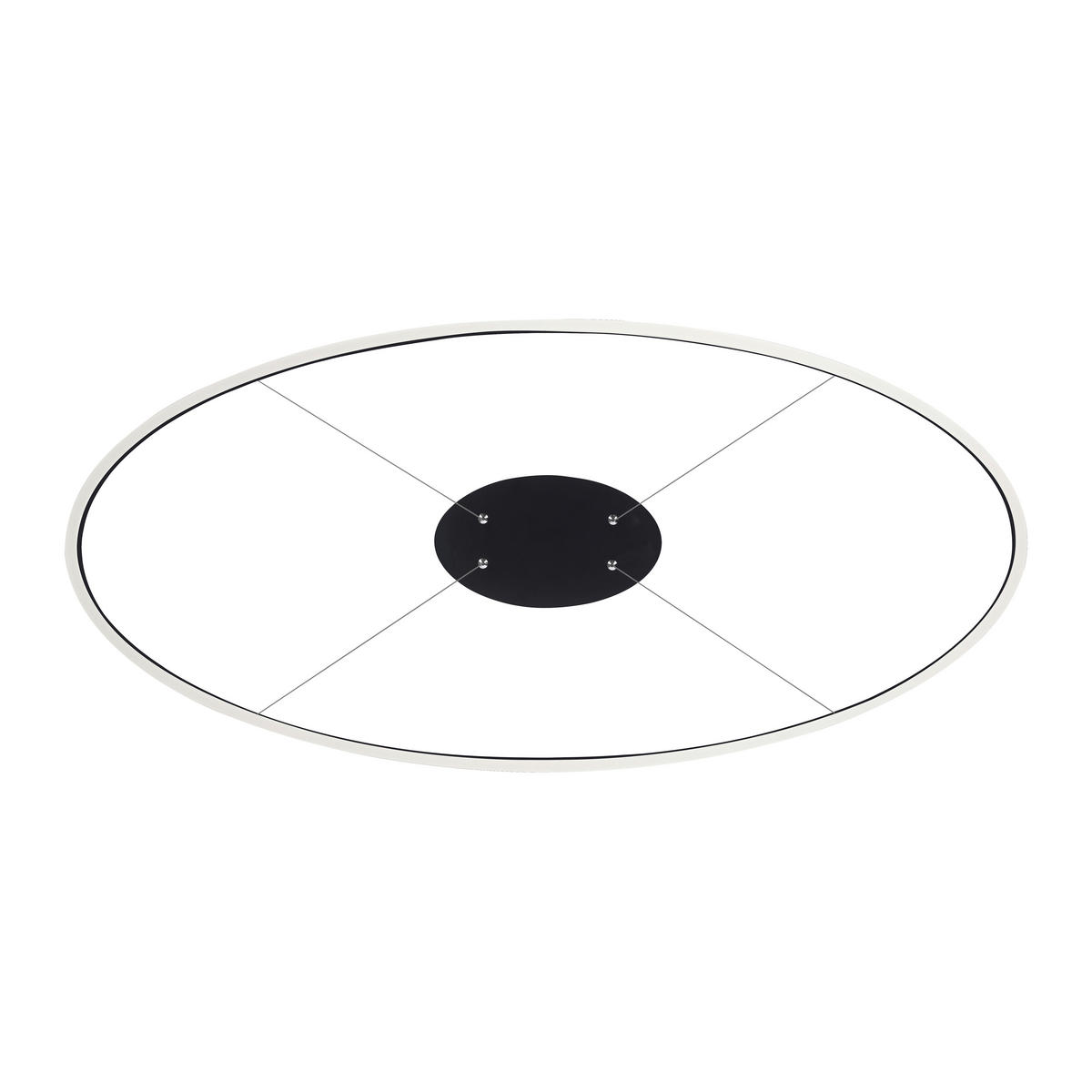 LED-HÄNGELEUCHTE Titus 118/56/120 cm   - Anthrazit, Design, Kunststoff/Metall (118/56/120cm) - Paul Neuhaus
