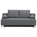 SCHLAFSOFA Flachgewebe Dunkelgrau  - Dunkelgrau/Schwarz, KONVENTIONELL, Textil/Metall (197/75/100cm) - Carryhome
