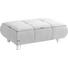 HOCKER Mikrofaser Anthrazit - Chromfarben/Anthrazit, Design, Kunststoff/Textil (120/43/70cm) - Carryhome