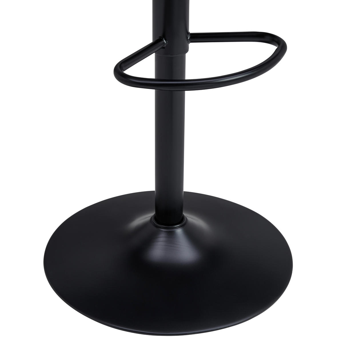 BARHOCKER in Schwarz, Hellbraun  - Hellbraun/Schwarz, MODERN, Textil/Metall (55/91.5-113/52cm) - Livetastic