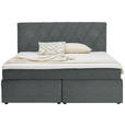 BOXSPRINGBETT 180/200 cm  in Grau  - Schwarz/Grau, Design, Kunststoff/Textil (180/200cm) - Xora