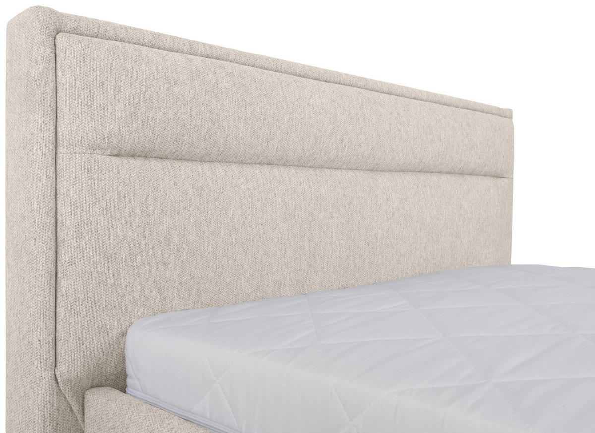 POLSTERBETT Bettkasten, Lattenrost Naturfarben 90/200 cm  - Naturfarben, MODERN, Holz/Kunststoff (90/200cm) - MID.YOU