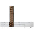 LOWBOARD  in 267,5/191,5/42 cm  - Eichefarben/Schwarz, Design, Holz/Holzwerkstoff (267,5/191,5/42cm) - Moderano