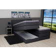 BOXSPRINGBETT 180/200 cm  in Anthrazit  - Anthrazit, KONVENTIONELL, Textil (180/200cm) - Carryhome