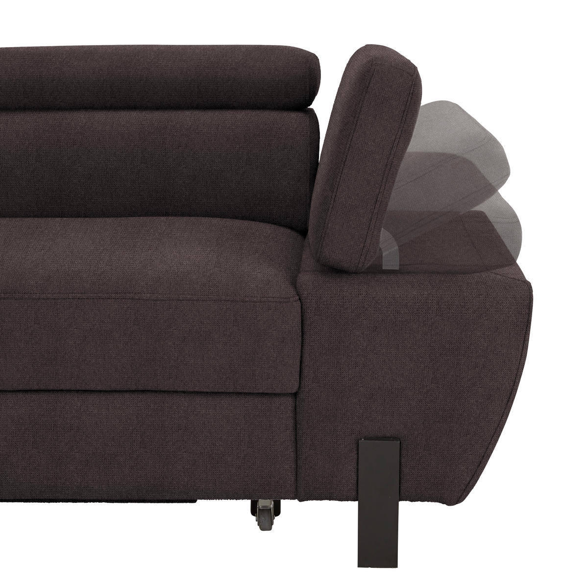 HÖRNSOFFA i vävt tyg grafitfärgad  - grafitfärgad/svart, Modern, metall/textil (93/90/277cm) - MID.YOU