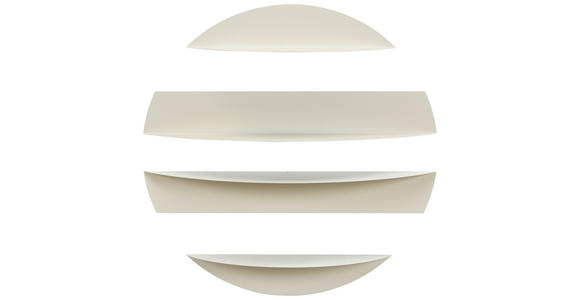 WANDREGAL  - Kaschmir, Basics, Metall (76/76/18.5cm) - Xora