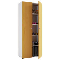 SCHUHSCHRANK Vandol  in 71/180/39 cm  - Silberfarben/Buchefarben, Design, Holzwerkstoff/Kunststoff (71/180/39cm) - MID.YOU