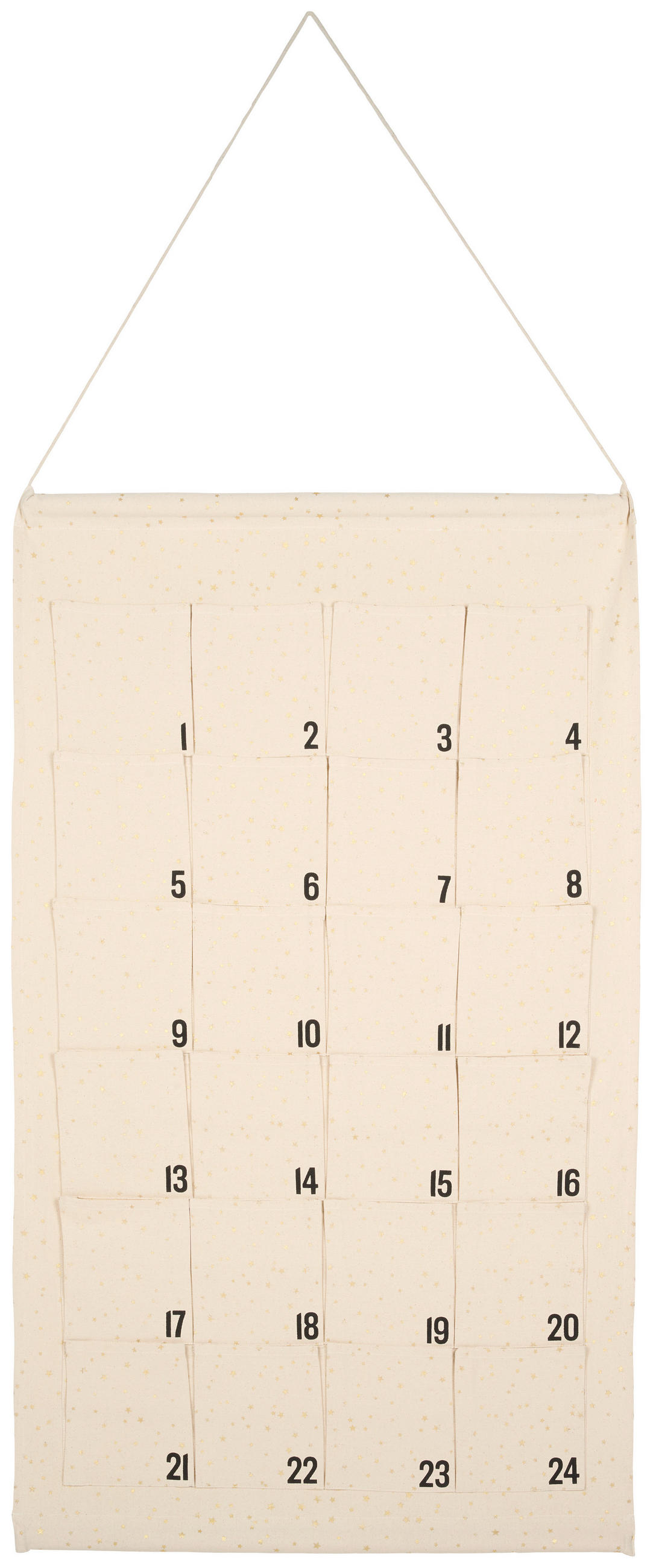 ADVENTSKALENDER  - Naturfarben, KONVENTIONELL, Textil (71/123cm) - X-Mas