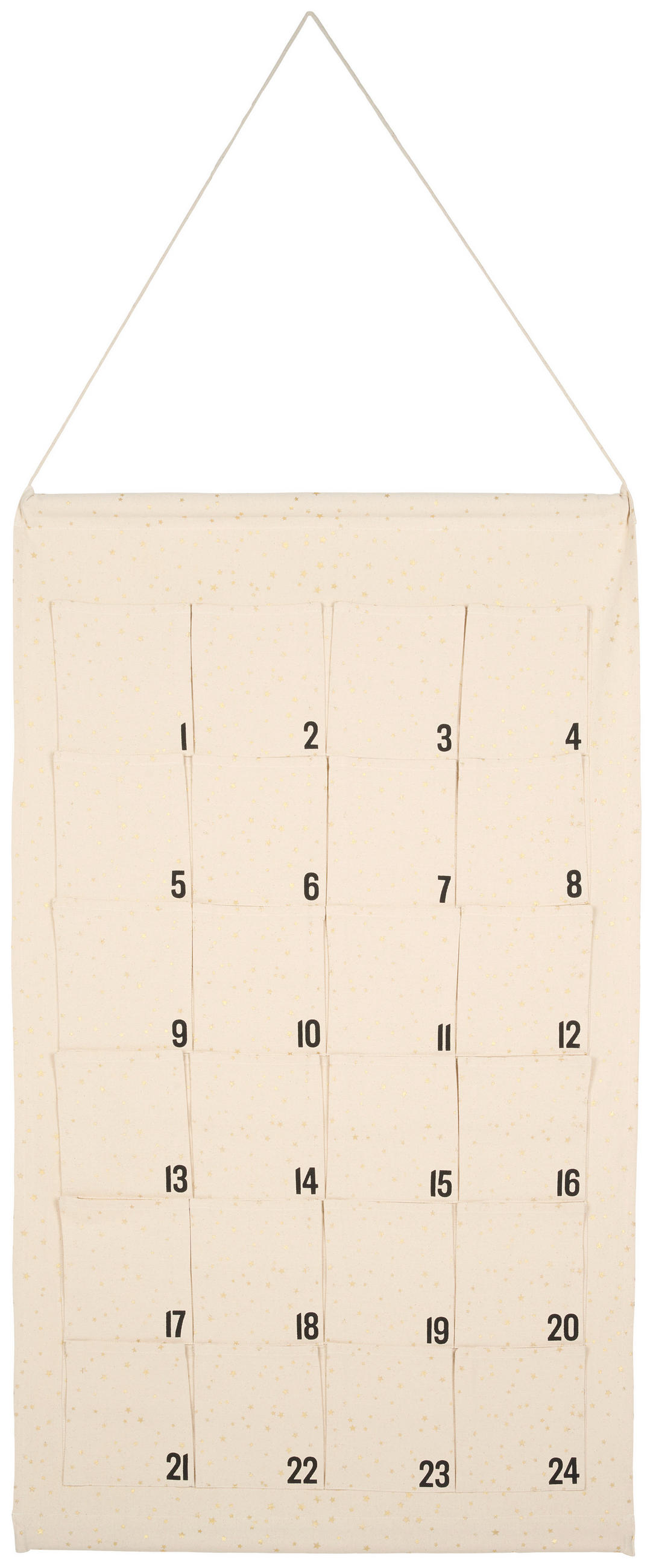 ADVENTSKALENDER  - Naturfarben, KONVENTIONELL, Textil (71/123cm) - X-Mas