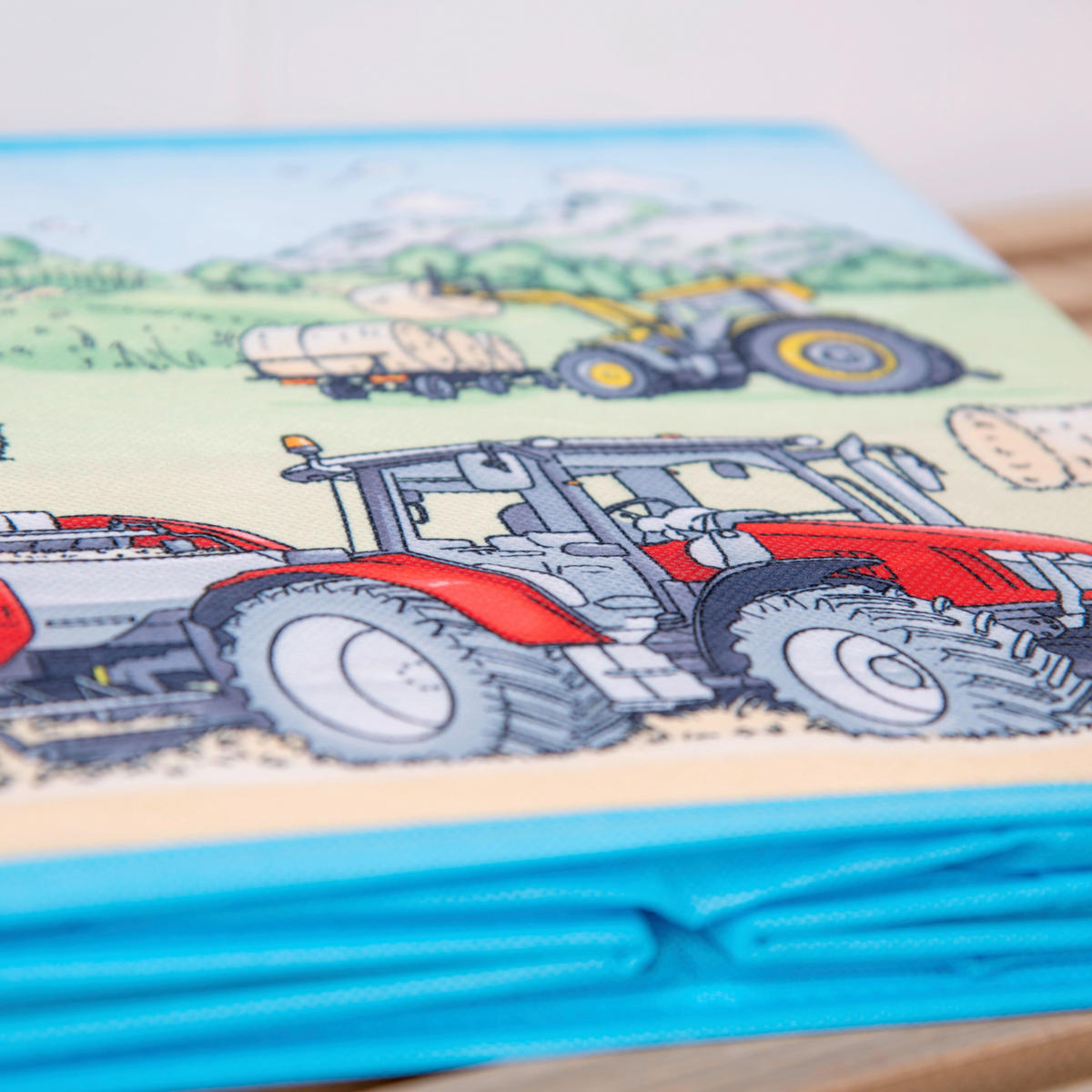 AUFBEWAHRUNGSBOX Traktor  - Multicolor/Hellgrün, Basics, Textil (30/30/30cm) - Herding