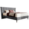 BOXSPRING-ÁGY 180/200 cm  antracit  - fekete/antracit, Design, faalapú anyag/textil (180/200cm) - Esposa