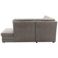 ECKSOFA Grau Mikrofaser  - Beige/Alufarben, KONVENTIONELL, Textil/Metall (239/219cm) - Carryhome