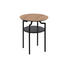 BEISTELLTISCH rund Eichefarben, Schwarz - Eichefarben/Schwarz, Trend, Metall (45/55/45cm) - Carryhome BEISTELLTISCH rund Eichefarben, Schwarz - Eichefarben/Schwarz, Trend, Metall (45/55/45cm) - Carryhome