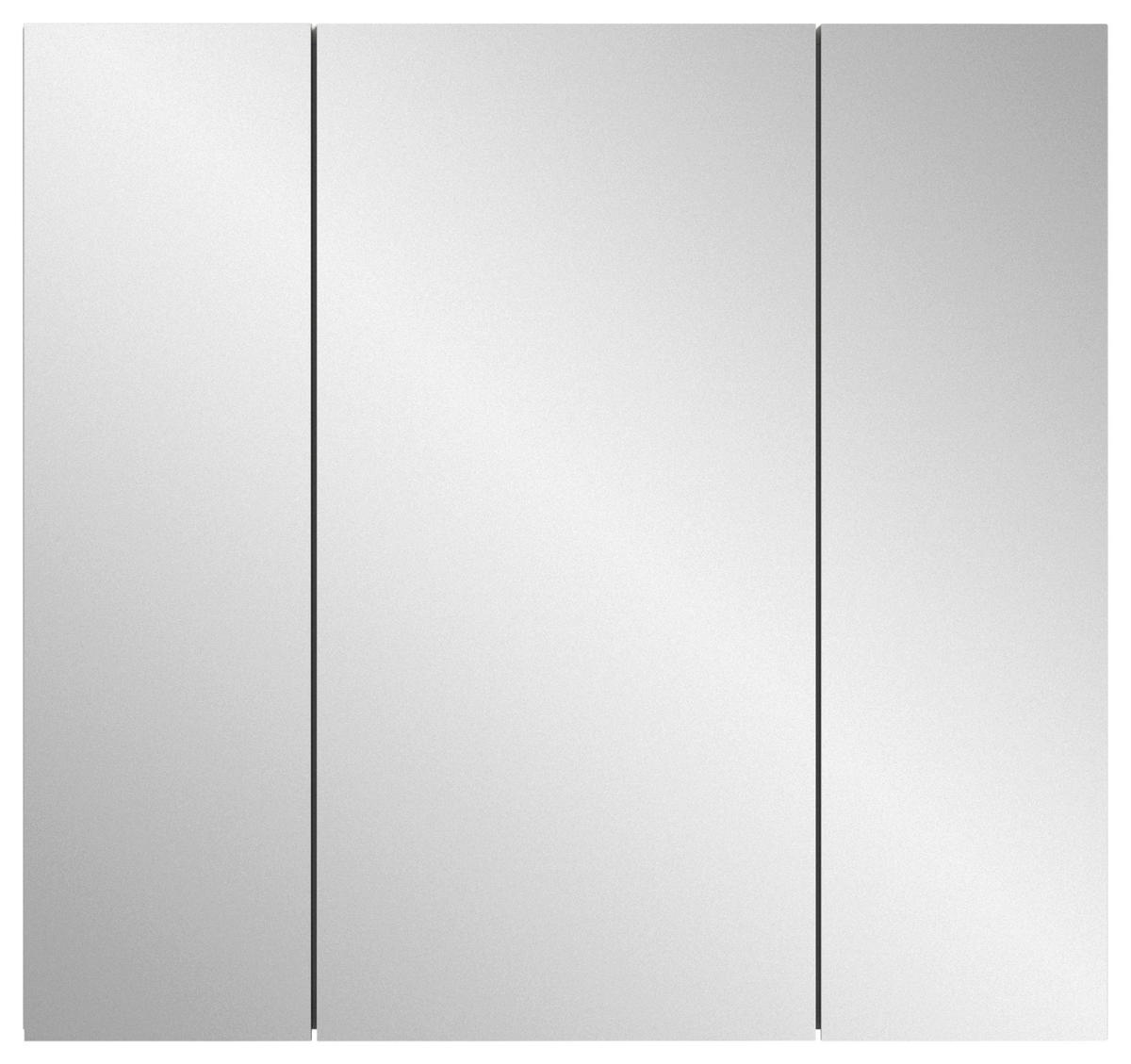 KOPALNICA  bela, bela, visoki sijaj  - črna/bela, Moderno, umetna masa/leseni material (82cm) - MID.YOU