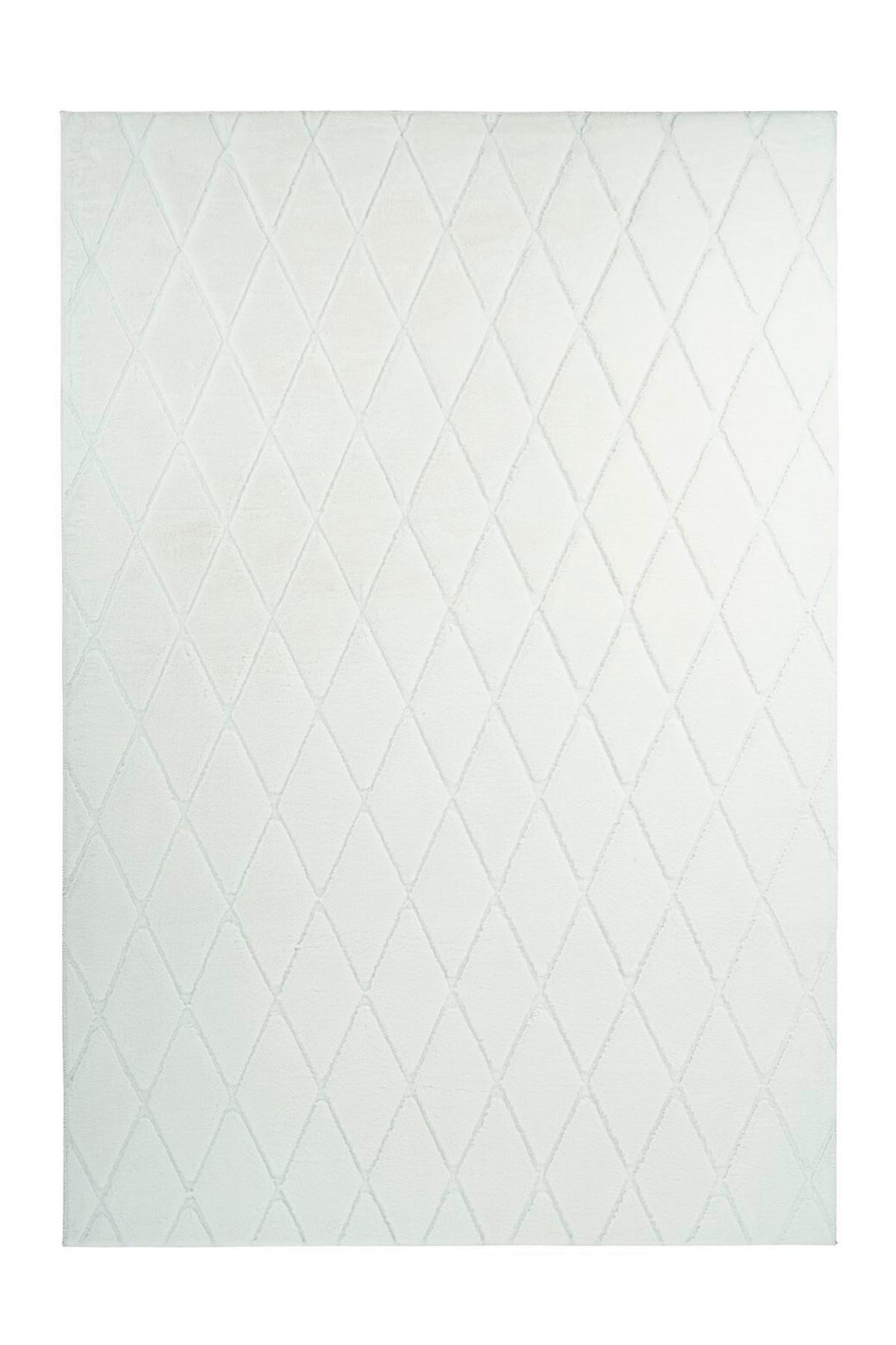 TEPPICH 80/150 cm Vivica 225 Weiß Weiß  - Weiß, KONVENTIONELL, Textil (80/150cm)