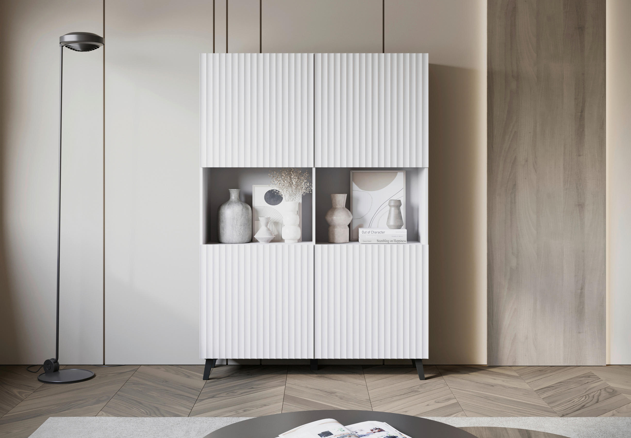 HIGHBOARD in 120/172/39,1 cm - Schwarz/Weiß, Design, Holzwerkstoff (120/172/39,1cm) - Livetastic