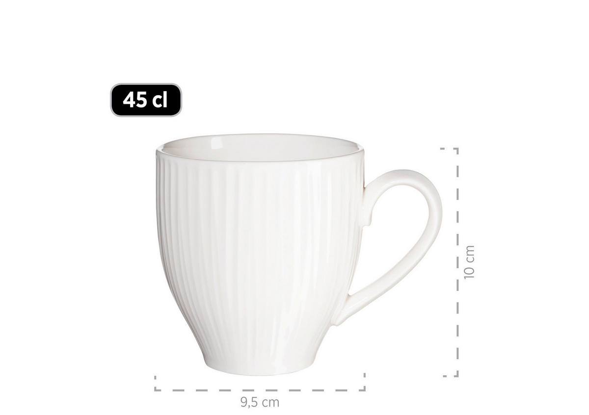 FRÜHSTÜCKSSERVICE Dalia 18-teilig  - Basics, Keramik - Mäser