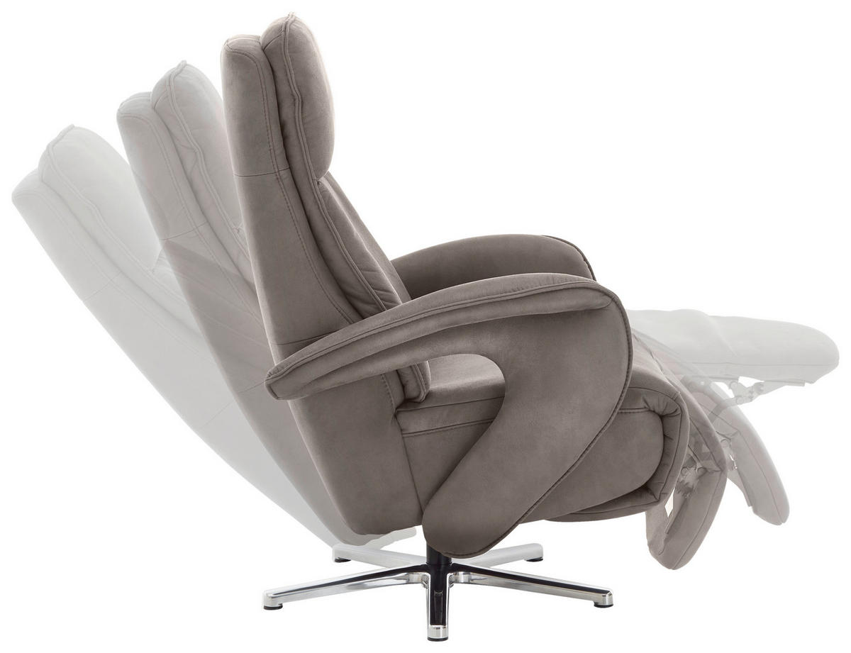 RELAXSESSEL in Textil Alufarben  - Alufarben, Design, Textil/Metall (77/110/87cm) - Valdera
