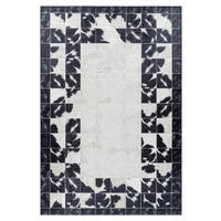 FLACHWEBETEPPICH 160/230 cm Fiesta Creme, Schwarz  - Creme/Schwarz, Design, Leder/Textil (160/230cm) - Novel