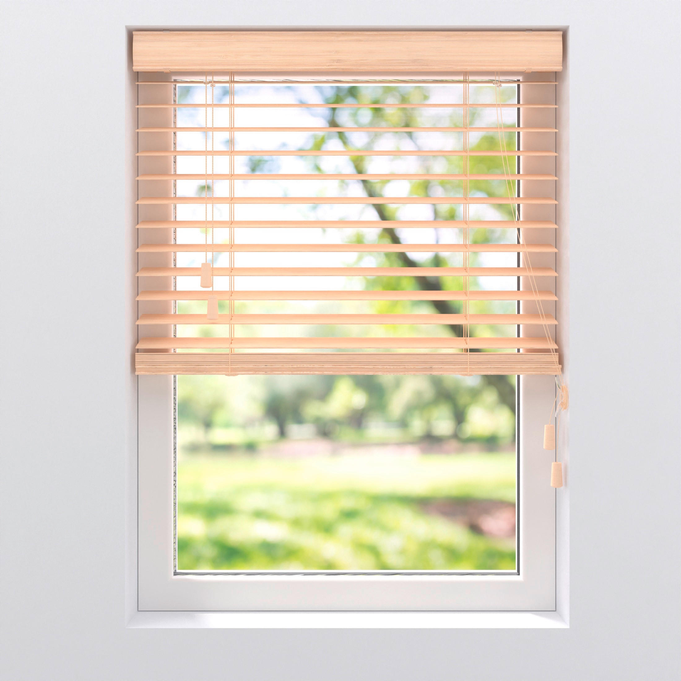 JALOUSIE  halbtransparent  60/130 cm    - Naturfarben, Natur, Holz (60/130cm)