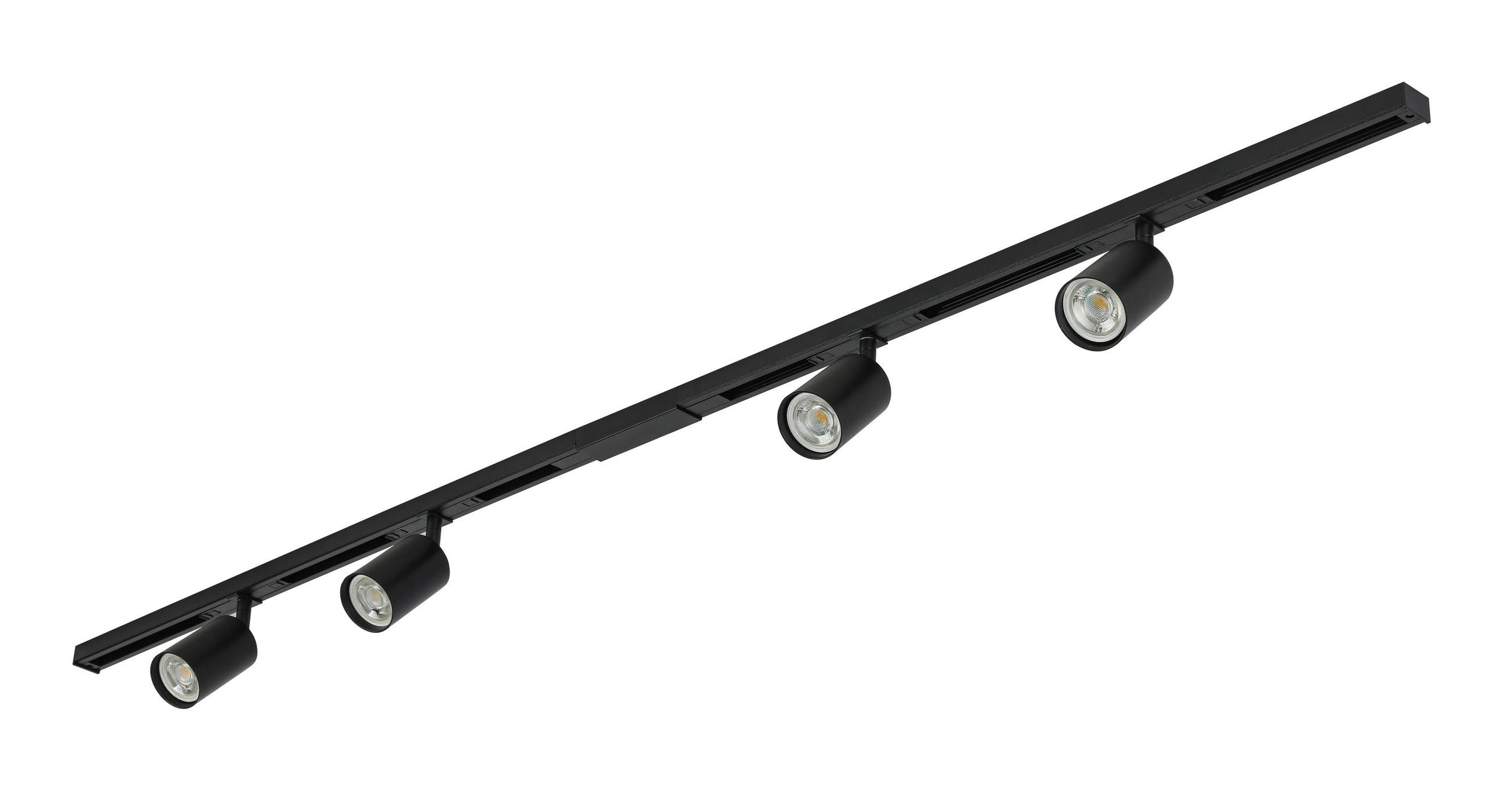 SCHIENENSYSTEM 120/5,5/14 cm  - Schwarz, Trend, Kunststoff/Metall (120/5,5/14cm) - Collett's Monde