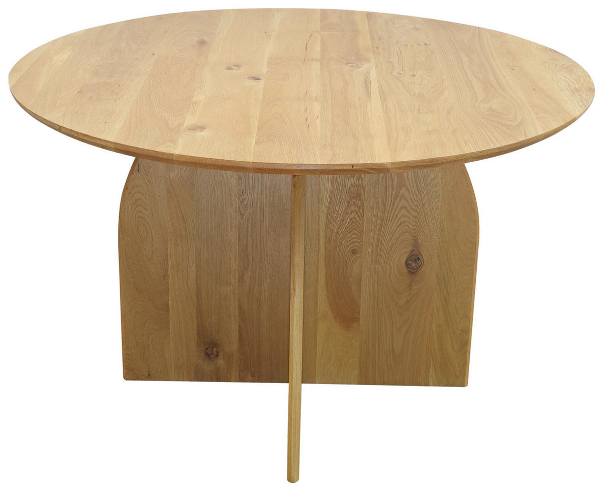 ESSTISCH 120/120/75 cm Echtholz  Holz Eichefarben  - Eichefarben, KONVENTIONELL, Holz (120/120/75cm) - VanDerken