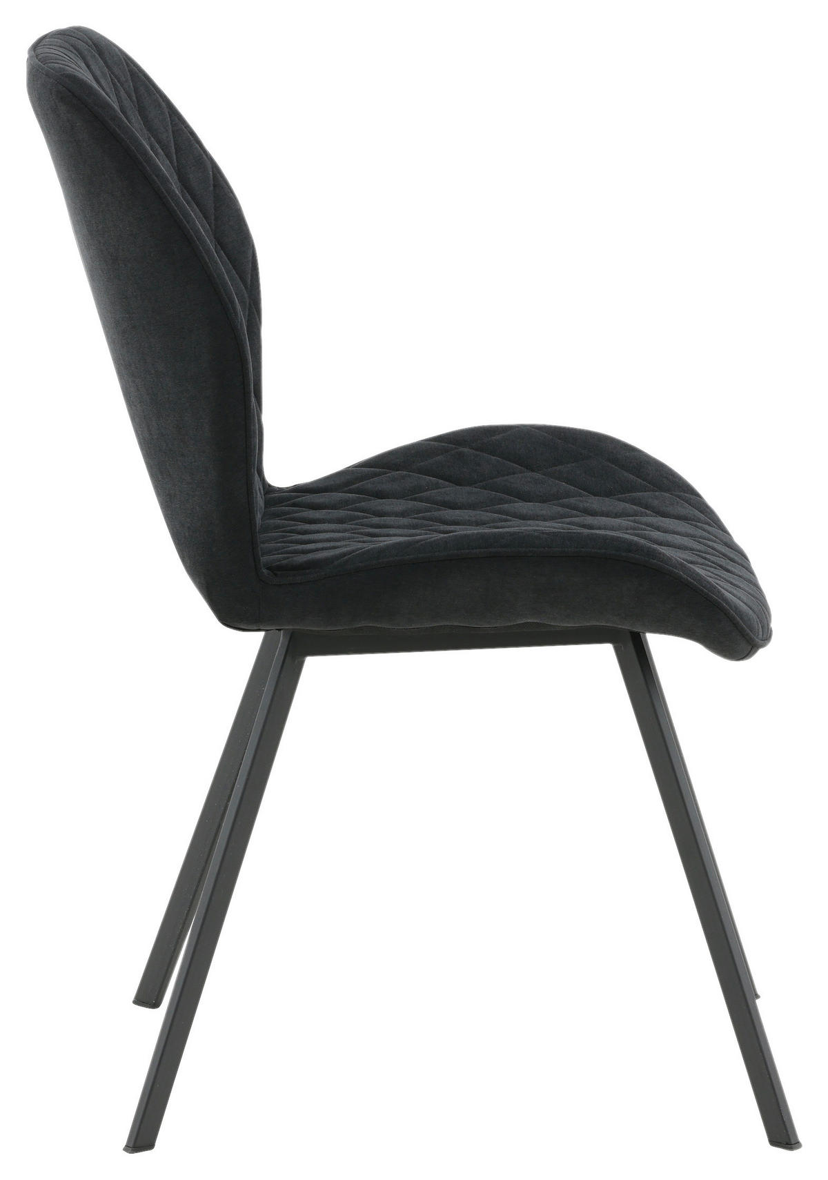 STOLSET 2 styck stål textilväv  - svart, Design, metall/textil (50/90/63cm) - Livetastic