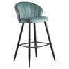 BARSKA STOLICA  svijetlo zelena  tekstil      - svijetlo zelena/crna, Moderno, tekstil/metal (56/102,5/52,5cm) - MID.YOU