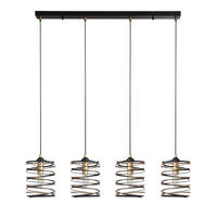 HÄNGELEUCHTE 91/110/16 cm  - Goldfarben/Schwarz, Design, Metall (91/110/16cm)