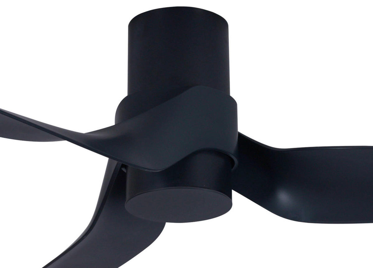 DECKENVENTILATOR 132 cm  - Schwarz, Trend, Kunststoff (132cm) - P & B