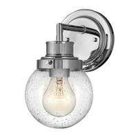 BADEZIMMER-WANDLEUCHTE Poppy 13/23.7/18.3 cm   - Chromfarben, LIFESTYLE, Glas/Metall (13/23.7/18.3cm) - Elstead Lighting