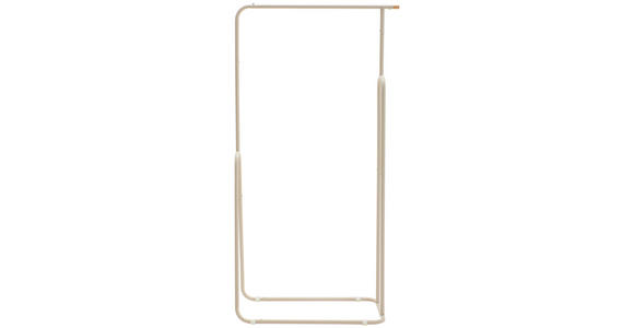 KLEIDERSTÄNDER in Creme 77,5/150/40 cm   - Creme, Basics, Holz/Metall (77,5/150/40cm) - Xora